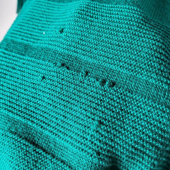 Vintage 80's Women's Keneth Too Terrier Dog Knit Short Sleeve Sweater Size Large - Picture 3 of 7